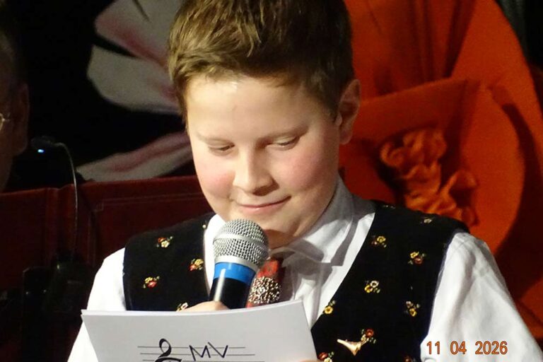 Phillip Penz bei der Moderation